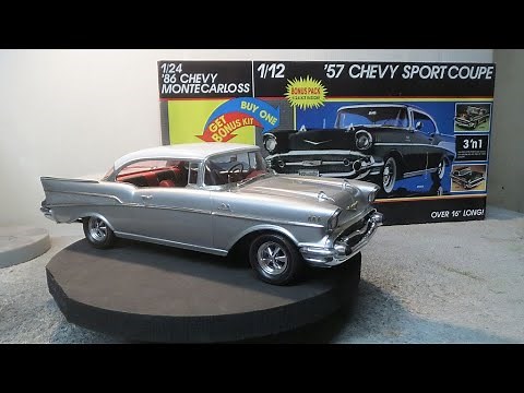 Monogram 1:12th Scale '57 Chevy Bel Air Model Kit Finished