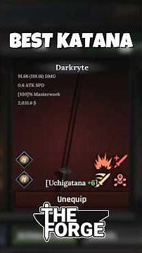 THE BEST KATANA BUILD IN THE FORGE! #theforge #forge #roblox #fisch