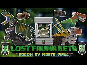 Minecraft Bedrock 1.20 Dino Mod - Lost Fauna Addon (Beta) | More Fossil, Skeleton and DNA