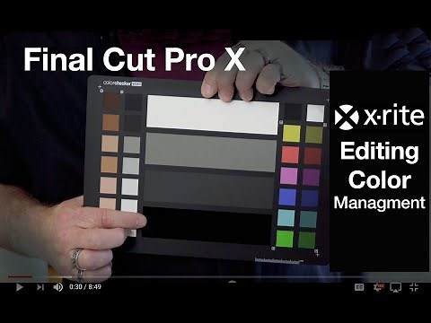 X-Rite Color Checker Video - FCPX