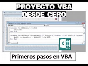 02✅MY FIRST PROJECT IN VISUAL BASIC FOR APPLICATIONS ▶ ️EXCEL-VBA
