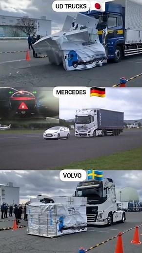 Ultimate brake test: Mercedes truck vs Volvo truck vs UD Isuzu truck 🔥