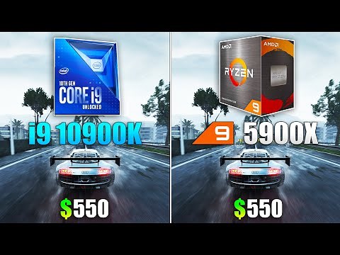 Ryzen 9 5900X vs Core i9 10900K - Test in 10 Games