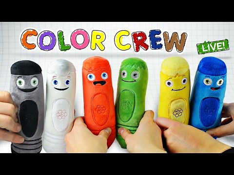 Learn Colors with COLOR CREW Soft Toys for Kids | All Of The Colors | Color Crew Live | BabyFirst TV