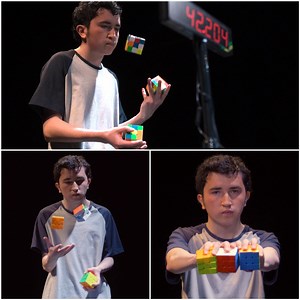 231M views · 900K reactions | Achieving a seemingly impossible feat, Colombian speedcuber Angel Alvarado juggles and puzzles at the same time to set a new record | Guinness World Records | Facebook