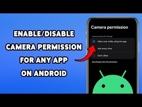 How To Enable/Disable Camera Permission For Any App On Android | Turn Camera Access On For Apps 2026