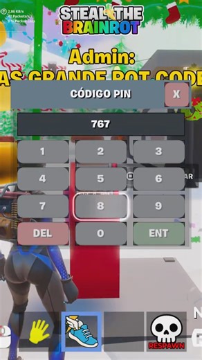 SECOND CODE CHRISTMAS EVENT STEAL THE BRAINROT #fortnite SECRET GRANDE LUCKY ROT CODE CREATIVE MAP