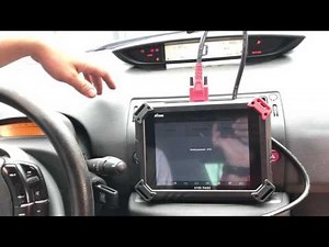 How to use Xtool X100 PAD2 X 100 PAD2 Auto Key Programmer to read pin code for Citroen C4 Pallas?