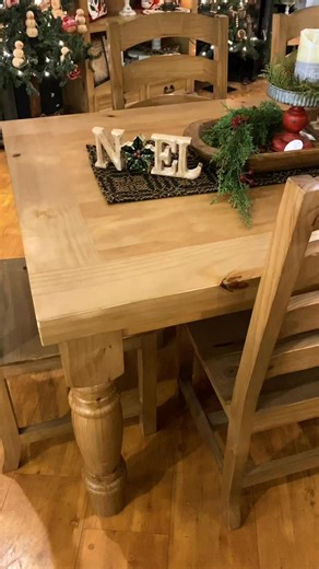 ✨ Beautiful Solid Wood Dining Set! ✨ This stunning 6ft table comes with 6 chairs — or choose the option with 4 chairs and a bench! Featuring a rich honey finish, this set brings warmth and charm to any dining space.  Only $1,850  Available now at The Rustic Farmhouse | The Rustic Farmhouse | Facebook
