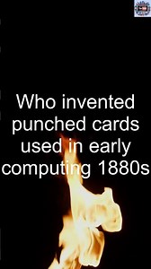Who invented punched cards used in early computing 1880s