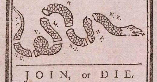 How Benjamin Franklin's Viral Political Cartoon United the 13 Colonies | HISTORY