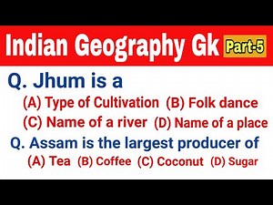 Indian geography gk-part5 | Indian geography gk question | competitive exams | Let's Know Everything