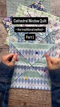 Cathedral Window Quilt sew along - the traditional method PART 1