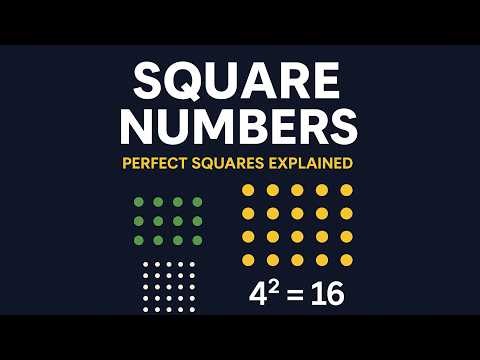 Stop Guessing! The One Simple Trick to Spot Square Numbers Instantly