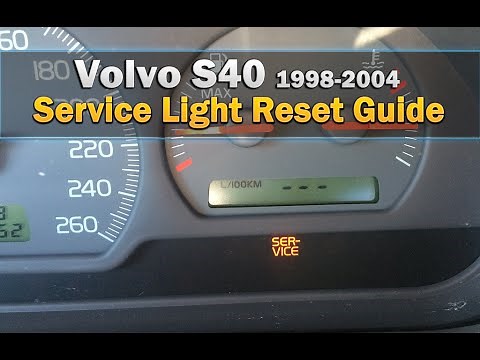 Volvo S40 Service Light Reset 1998-2004