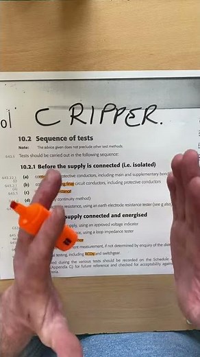 What is the Sequence of Tests According to BS 7671 🤔 - This Trick Will Help you Remember