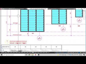 How to draw a window schedule using AutoCAD software