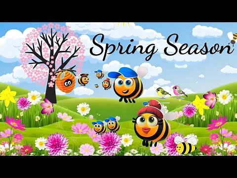 Spring Season for kids | What happens in spring season? | Spring Season 4K video| ‪@MSkidslearning‬