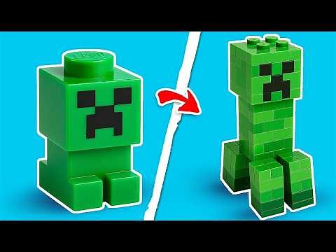 100 Minecraft constructions... but all in LEGO