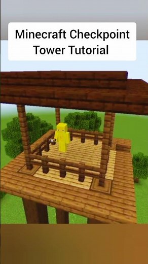 Minecraft Easy Checkpoint Tower Tutorial 🔥| #minecraft