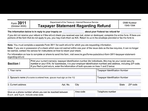 IRS Form 3911 walkthrough ARCHIVED COPY - READ COMMENTS ONLY