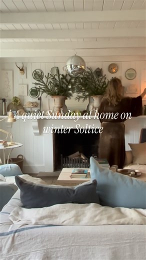 Atlanta Bartlett Interior Design on Instagram: "The longest night has arrived, but with it comes a quiet promise: from tomorrow, the days will only grow longer. ✨ Slow down, cosy up with a good book, candlelight flickering, and a warm fire. Let the season’s stillness be an invitation to pause, reflect, and welcome the gentle return of light #WinterSolstice #HyggeHome #CozyHome #CandlelightVibes #LongestNight FiresideMood LayeredLight WarmInteriors SeasonOfLight SundayMorningVibes SlowLiving Home