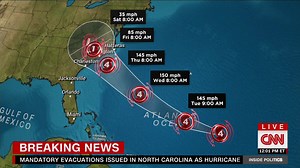 77K views · 163 reactions | A special noon update has come in from the National Hurricane Center. Hurricane #Florence is now a major category 4. Meteorologist Allison Chinchar has the latest. | CNN Weather | Facebook