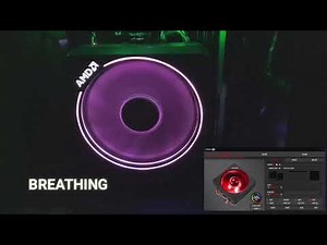 AMD Wraith Prism Cooler | Cooler Master Lighting Control Software | All functionality showing in 4K