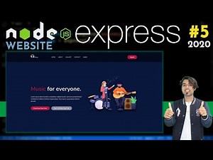 Responsive 🎧 Website using HTML CSS & Express JS in Hindi | Serve Static Website in Node JS(Express)