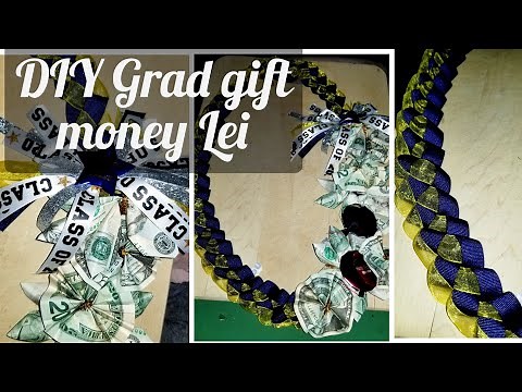 DIY Graduation money Lei ⚫ diy money gift idea⚫ diy gift ideas