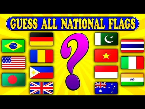 Guess and Learn ALL 195 FLAGS Of The World 🌎/CHALLENGE YOURSELF!