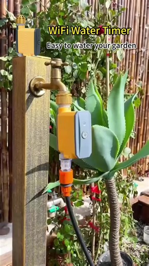 The WI-FI water timer can water your garden with your phone #fyp #easy #simple #goodthing #useful #goodthings #goodstuff #householditems #homehacks #learnontiktok #usa🇺🇸 #tiktokmademebuyit