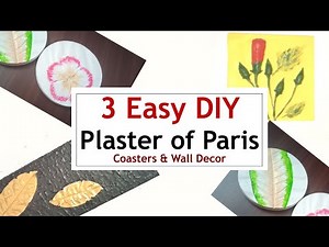 3 DIY with Plaster of Paris(POP) !!! ❤❤❤|| Craft Ideas with gypsum || DIY crafts with pop