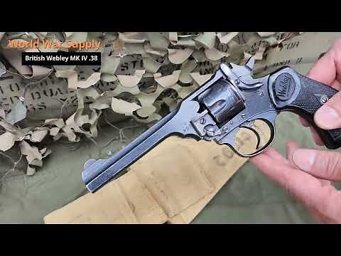 Firing the Webley MK IV .38 Revolver