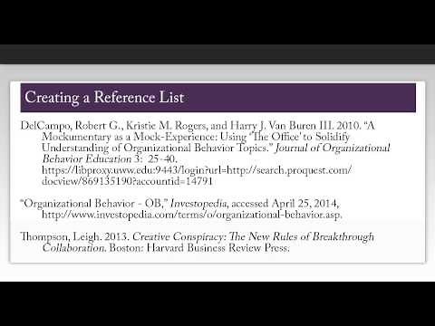 How to Cite Using Chicago Style (16th ed.): Reference List & In-Text Citations