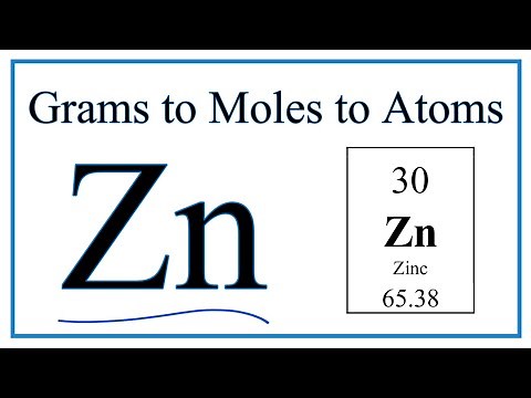 How to Convert Grams Zn to Moles (and Moles Zn to Atoms)