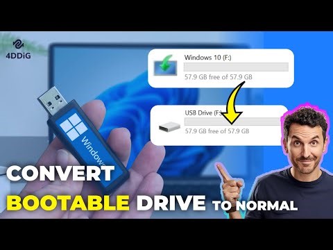 🚨How to Convert BOOTABLE USB Drive to NORMAL USB Drive Step by Step
