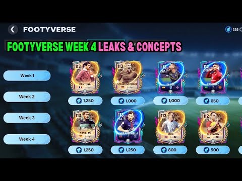 Footyverse Week 4 Official Leaks & Concepts | Fc Mobile