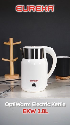 From morning brews to late-night tea talks, keep it warm and effortless. Experience daily comfort with the Eureka EKW 1.8L OptiWarm Electric Kettle, your new cozy essential. 🛒Eureka Official Website: https://bit.ly/eureka-home-appliances #EurekaMakingLifeComfortable | Eureka Home Appliances