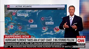 7.7K views · 95 reactions | A potentially catastrophic hurricane is targeting the East Coast of the U.S. and there are two more storms gaining strength in the Atlantic Ocean. CNN meteorologist Tom Sater has the updated tracks and threat timing. | CNN Weather | Facebook