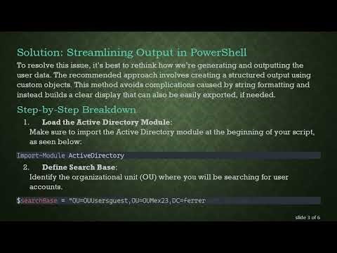 How to Correctly Use Get-ADUser in PowerShell for User Attributes
