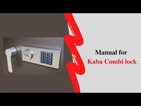 Manual for Kaba Combi lock