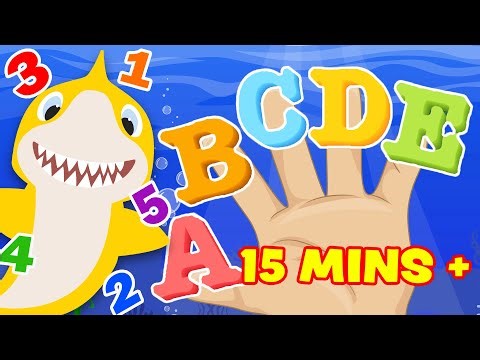 Baby Shark Finger Family Numbers 1 - 30 & Phonics A - Z | DoReMi Kids Songs
