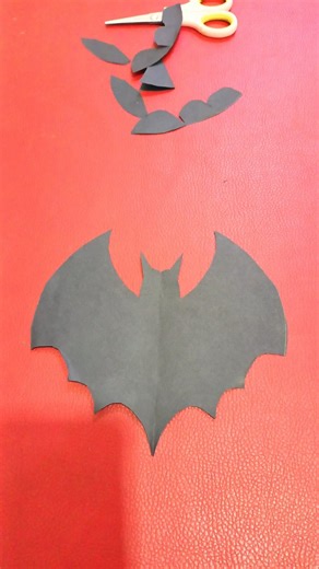 I made a batman logo from origami paper#origami