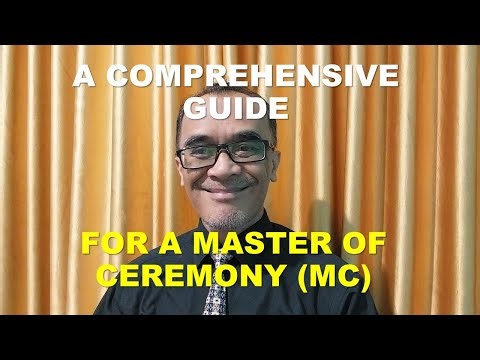 Comprehensive | Professional Guide | Public Speaking for a Master of Ceremony (MC)