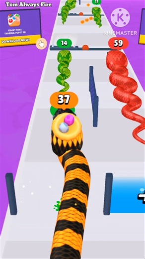 মামা কাল নাগিনী সাপ 😜🐍😂|| Snake Run Funny Gameplay Level 33 #shorts #viralshorts #gaming