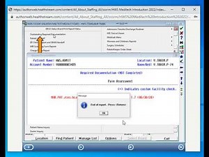 Meditech Training by Healthstream Video 3