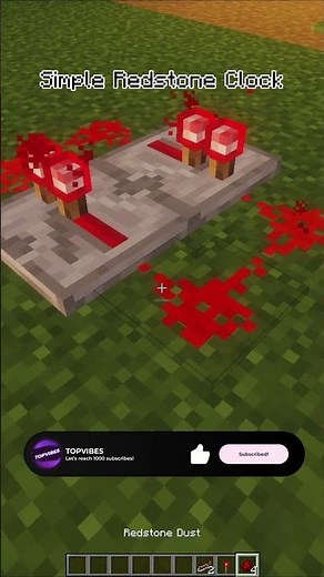 Simple Redstone Clock ⏱️⚡ | Minecraft Tutorial