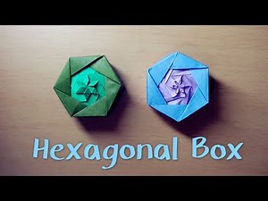 [Hello Malinda] Origami Tutorial: Hexagonal Box (Tomoko Fuse)｜折纸教程：六角盒子（布施知子）