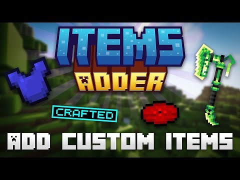 Add CUSTOM ITEMS to Minecraft with the ItemsAdder Plugin! Swords, Models, Armor, and more!